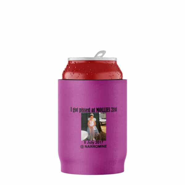 21st Pink Stubby Holder Beer Can