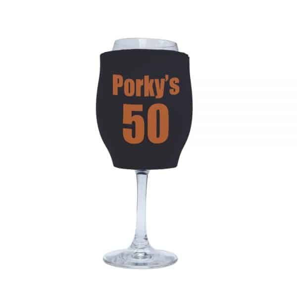 50th Birthday Stubby Holder Wine