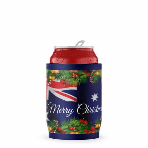 Merry Christmas Stubby Holder Beer Can