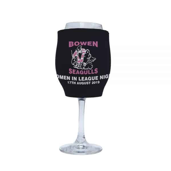 Womens Rugby Stubby Holder Wine